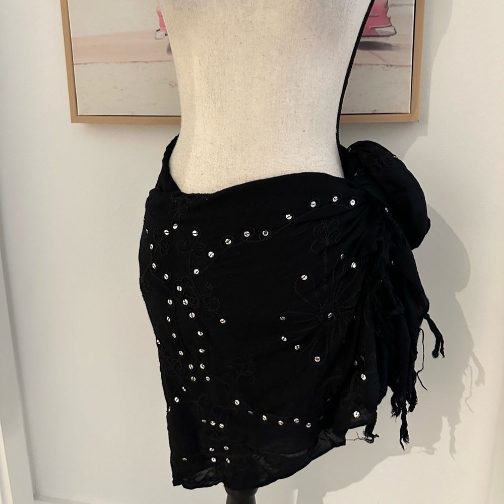 Black Sequined Sarong